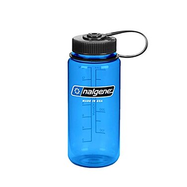 Nalgene Tritan Wide Mouth BPAFree Water Bottle 16 Oz Slate Blue