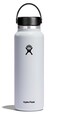 Hydro Flask Water Bottle Insulated Stainless Steel Wide Mouth Flex Lid Non Spill Leakproof and Refillable in 40 Oz