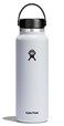 Hydro Flask Water Bottle Insulated Stainless Steel Wide Mouth Flex Lid Non Spill Leakproof and Refillable in 40 Oz