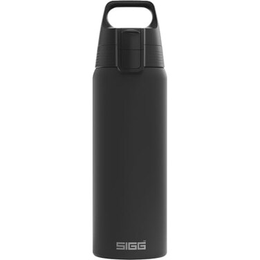 Sigg Reusable Water Bottle Shield ONE Leakproof Recyclable BPA Free Black 25 Oz