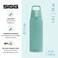Sigg Reusable Water Bottle Shield ONE Glacier Leakproof Recyclable BPA Free Light blue 34 Oz