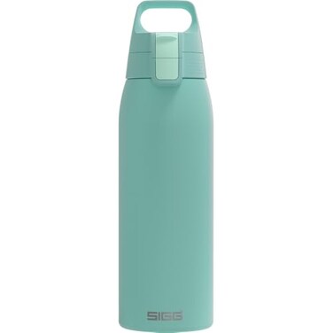 Sigg Reusable Water Bottle Shield ONE Glacier Leakproof Recyclable BPA Free Light blue 34 Oz