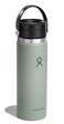 Hydro Flask Water Bottle Insulated Stainless Steel Wide Mouth Flex Sip Lid Non Spill Leakproof and Refillable in 20 Oz Agave