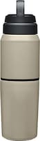CamelBak Products MultiBev Water Bottle Travel Cup Vacuum Insulated Stainless Steel Dune 17oz bottle 12oz cup