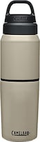 CamelBak Products MultiBev Water Bottle Travel Cup Vacuum Insulated Stainless Steel Dune 17oz bottle 12oz cup