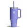 Hydro Flask 40 Oz Travel Tumbler with Handle Lid and Straw Insulated Stainless Steel in 40 Oz Lupine