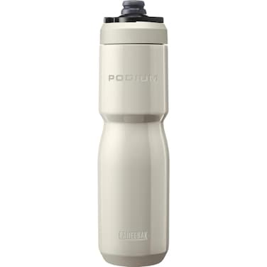 CamelBak Podium Steel Insulated Stainless Steel Bike Water Bottle LongLasting Cold Hydration for Cycling Performance 22oz Stone