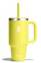 Hydro Flask Travel Tumbler with Handle Lid and Straw Insulated Stainless Steel in 32 Oz Cactus