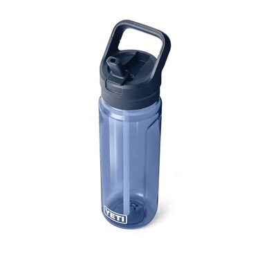 YETI Yonder 750 ml25 oz Water Bottle with Yonder Straw Cap Navy