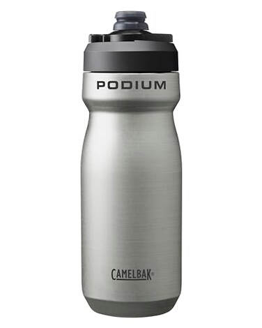 CamelBak Podium Steel Insulated Stainless Steel Bike Water Bottle LongLasting Cold Hydration for Cycling Performance 18oz Stainless