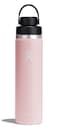 Hydro Flask Water Bottle Insulated Stainless Steel Wide Mouth Flex Chug Lid Non Spill Leakproof in 24 Oz Trillium Pink