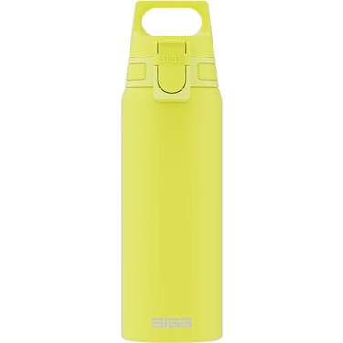 Sigg Reusable Water Bottle Shield ONE Ultra Lemon Leakproof Recyclable BPA Free Yellow 25 Oz