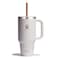 Hydro Flask Travel Tumbler with Handle Lid and Straw Insulated Stainless Steel in 32 Oz Seasalt