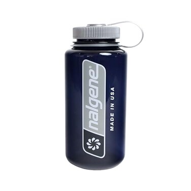 Nalgene 32 oz Wide Mouth Water Bottle BPAFree Durable Leak Proof Lightweight Bottle for Hiking Gym Work Travel Odyssey Large Logo