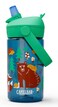 CamelBak Thrive Flip Straw Kids Water Bottle with Bite Valve Tritan Renew Design for School and Travel 14oz Friendly Forest