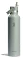 Hydro Flask Water Bottle Insulated Stainless Steel Straw Lid Non Spill Leakproof 24 Oz Agave Green