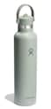 Hydro Flask Water Bottle Insulated Stainless Steel Straw Lid Non Spill Leakproof 24 Oz Agave Green