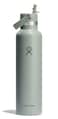 Hydro Flask Water Bottle Insulated Stainless Steel Straw Lid Non Spill Leakproof 24 Oz Agave Green