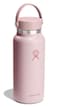 Hydro Flask Water Bottle Insulated Stainless Steel Wide Mouth Flex Lid Non Spill Leakproof and Refillable in 32 Oz Trillium Pink