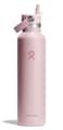 Hydro Flask Water Bottle Insulated Stainless Steel Straw Lid Non Spill Leakproof 24 Oz Trillium Pink