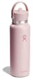 Hydro Flask Water Bottle Insulated Stainless Steel Wide Straw Lid Non Spill Leakproof in 40 Oz Agave Green