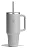 Hydro Flask Travel Tumbler with Handle Lid and Straw Insulated Stainless Steel in 40 Oz Tonal Birch Gray