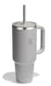 Hydro Flask Travel Tumbler with Handle Lid and Straw Insulated Stainless Steel in 40 Oz Tonal Birch Gray