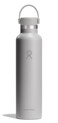 Hydro Flask Water Bottle Insulated Stainless Steel Non Spill Leakproof in 24 Oz Birch Gray