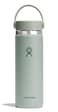 Hydro Flask Water Bottle Insulated Stainless Steel Wide Mouth Flex Lid Non Spill Leakproof and Refillable in 20 Oz Tonal Agave