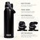 CamelBak Thrive Chug Insulated Stainless Steel Water Bottle Cold Retention with High Flow Lid for Everyday Hydration and Active Use 32oz Black