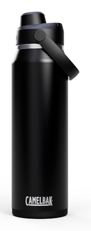 CamelBak Thrive Chug Insulated Stainless Steel Water Bottle Cold Retention with High Flow Lid for Everyday Hydration and Active Use 32oz Black