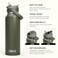 CamelBak Thrive Flip Straw Insulated Stainless Steel Water Bottle Cold Retention Design for Everyday Hydration and Active Use 40oz Moss