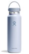Hydro Flask Water Bottle Insulated Stainless Steel Wide Mouth Flex Lid Non Spill Leakproof and Refillable in 40 Oz