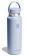 Hydro Flask Water Bottle Insulated Stainless Steel Wide Mouth Flex Lid Non Spill Leakproof and Refillable in 40 Oz