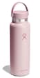 Hydro Flask Water Bottle Insulated Stainless Steel Wide Mouth Flex Lid Non Spill Leakproof and Refillable in 40 Oz Tonal Trillium
