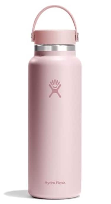 Hydro Flask Water Bottle Insulated Stainless Steel Wide Mouth Flex Lid Non Spill Leakproof and Refillable in 40 Oz Tonal Trillium