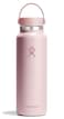 Hydro Flask Water Bottle Insulated Stainless Steel Wide Mouth Flex Lid Non Spill Leakproof and Refillable in 40 Oz Tonal Trillium