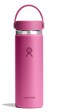 Hydro Flask Water Bottle Insulated Stainless Steel Wide Mouth Flex Lid Non Spill Leakproof and Refillable in 20 Oz Reef Pink