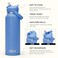 CamelBak Thrive Flip Straw Insulated Stainless Steel Water Bottle Cold Retention Design for Everyday Hydration and Active Use 40oz Sky Blue