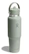 Hydro Flask Travel Water Bottle Insulated Stainless Steel Wide Straw Lid Non Spill Leakproof in 40 Oz Agave Green