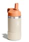 Hydro Flask Kids Water Bottle for School Stainless Steel and Insulated with Straw Cap 12 Oz Coconut