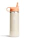 Hydro Flask Kids Water Bottle for School Stainless Steel and Insulated with Straw Cap 18 Oz Coconut