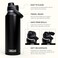 CamelBak Thrive Chug Insulated Stainless Steel Water Bottle Cold Retention with High Flow Lid for Everyday Hydration and Active Use 40oz Black