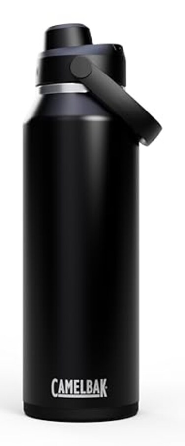 CamelBak Thrive Chug Insulated Stainless Steel Water Bottle Cold Retention with High Flow Lid for Everyday Hydration and Active Use 40oz Black