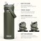 CamelBak Thrive Flip Straw Insulated Stainless Steel Water Bottle Cold Retention Design for Everyday Hydration and Active Use 20oz Moss