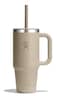 Hydro Flask 24 Oz Travel Tumbler with Handle Lid and Straw Insulated Stainless Steel in 24 Oz Oat Tan