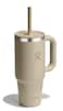 Hydro Flask 24 Oz Travel Tumbler with Handle Lid and Straw Insulated Stainless Steel in 24 Oz Oat Tan