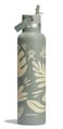 Hydro Flask Water Bottle Insulated Stainless Steel Straw Lid Non Spill Leakproof 24 Oz Botanical Bliss Green