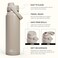 CamelBak Thrive Chug Insulated Stainless Steel Water Bottle Cold Retention with High Flow Lid for Everyday Hydration and Active Use 32oz Stone