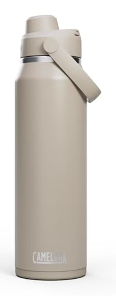 CamelBak Thrive Chug Insulated Stainless Steel Water Bottle Cold Retention with High Flow Lid for Everyday Hydration and Active Use 32oz Stone